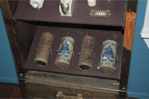 Old telephone batteries